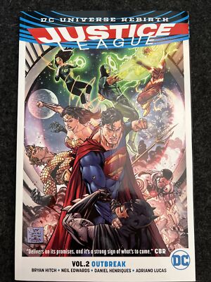Justice League #2 Outbreak (DC Comics, June 2017 Trade Paperback) BRAND NEW