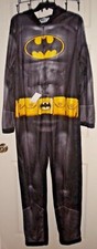 NWT MENS' BATMAN SIZE M HOODED UNION SUIT, PAJAMAS HALLOWEEN COSTUME