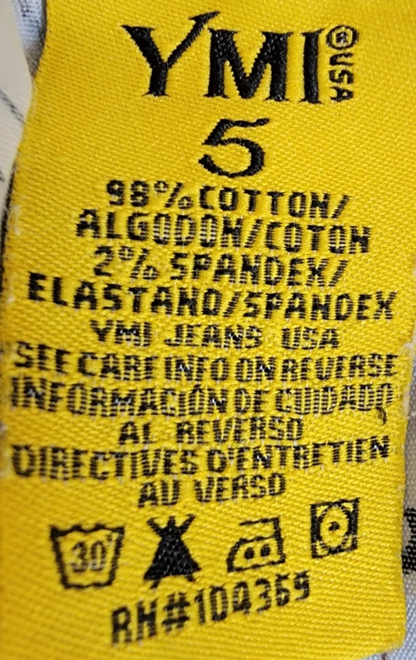 YMI Juniors Womens Shorts Size 5 Blue Jean - Image 2 of 4