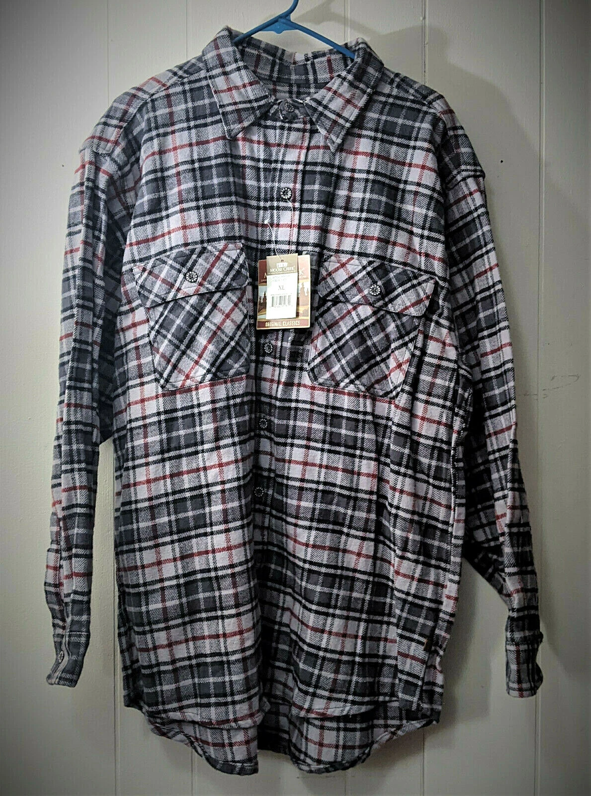 Moose Creek Flannel XL Grey Original Classics