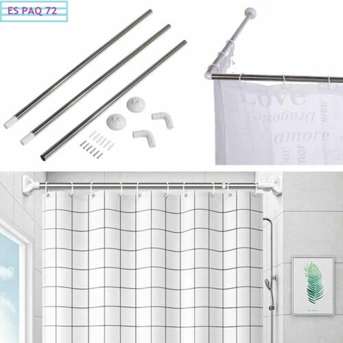 Barras de cortinas de baño de acero inoxidable