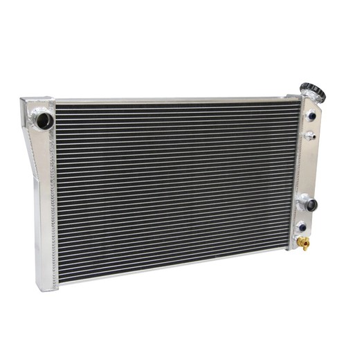 OPL Auto Parts HPR663 Aluminum Radiator – For 1984-1990 Corvette C4 Small Block V8, 3-Row Crossflow