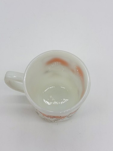 Vintage Snoopy Milk Glass Fire King Coffee Mug Sweet Dreams Ice Cream 1958 Cup - Picture 5 of 9