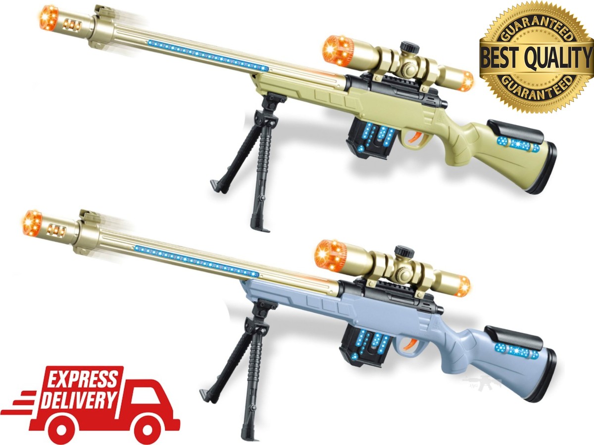 Sound Flash Electric Realistic Toy Gun Sniper Rifle