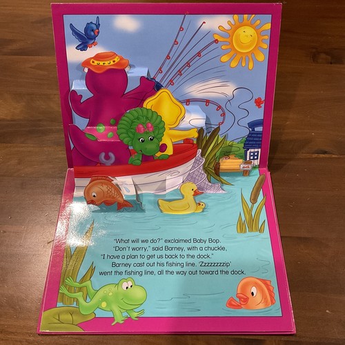 Barney's Fishing Adventure pop-up Storybook Mark S Bernthal Vintage HC Picture - Picture 6 of 10