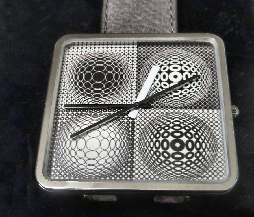 Victor Vasarely Bulova Four Squares-Four Spheres Quartz The