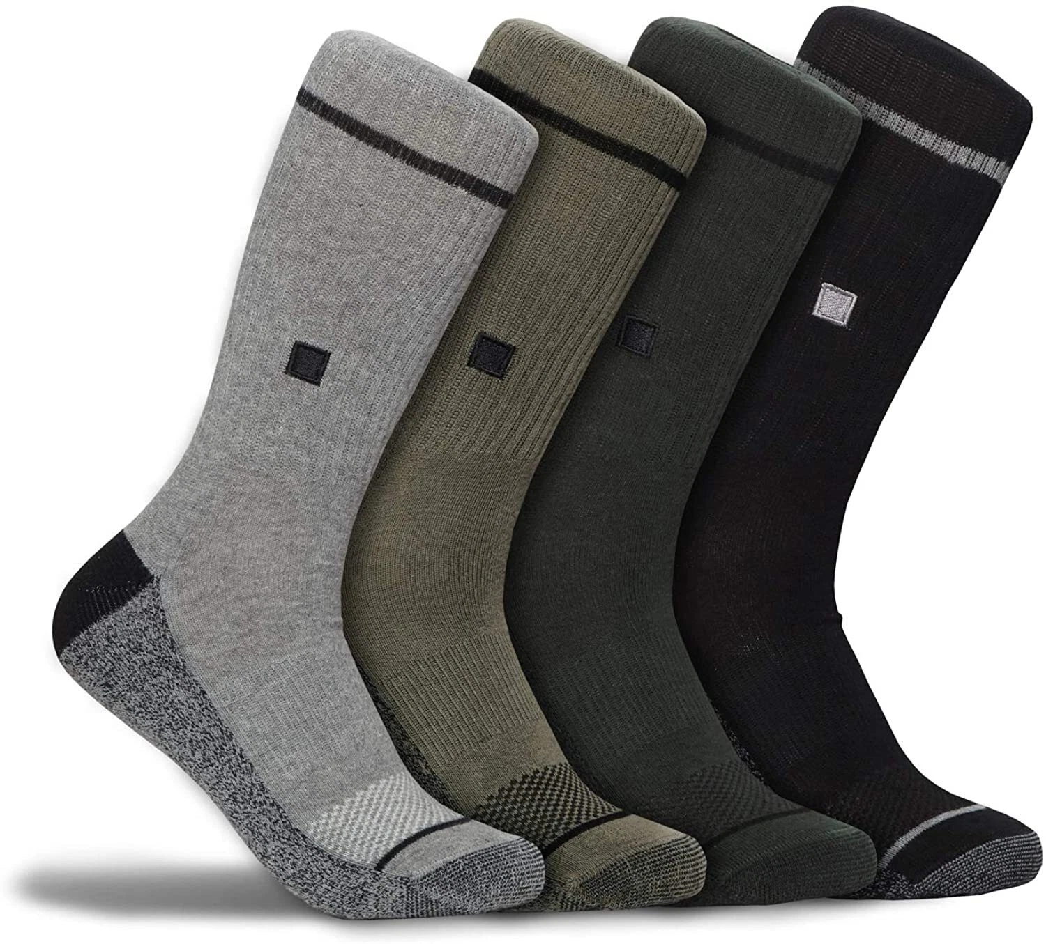 4 Pairs WETSOX Work-Wear True Fit Impact Cushion Sock Moisture Wicking Men-Women