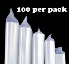100x 2-Mil Clear Reclosable Plastic Zip Seal Top Lock Bags Zipper Baggies US