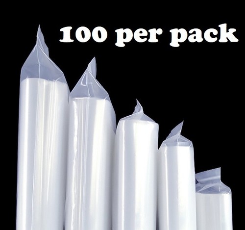 100 bolsas de plástico transparente con cierre de cremallera 100x 2 mil bolsas con cierre superior bolsas con cremallera EE. UU.