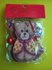 Vintage New Old Stock Pull String Dancing Bear 4 in.