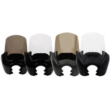 Black Front Fairing Clear/Smoke 15'' Windshield For Harley Dyna Super Wide Glide