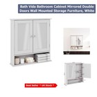 Mirrored Wall Cabinet for Stylish Bathroom Storage - Adjustable Shelf Included