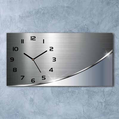 Tulup Glas Wanduhr 60x30 Cm Mit Seychellen-Strand Motiv - Schwarze Zeiger, Gehärtetes Glas