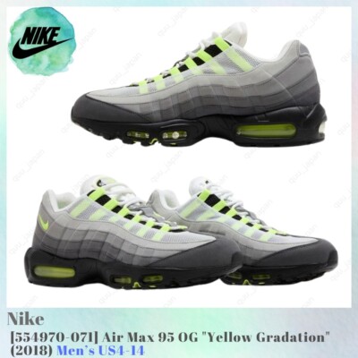 Nike Air Max 95 OG Yellow Gradation 2018 554970-071 Men's US4-14