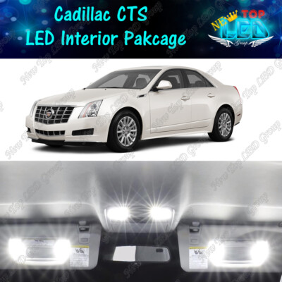 Complete White LED Interior Light Kit For 2008-2013 Cadillac CTS & CTS-V (13 Bulbs, 6000K)