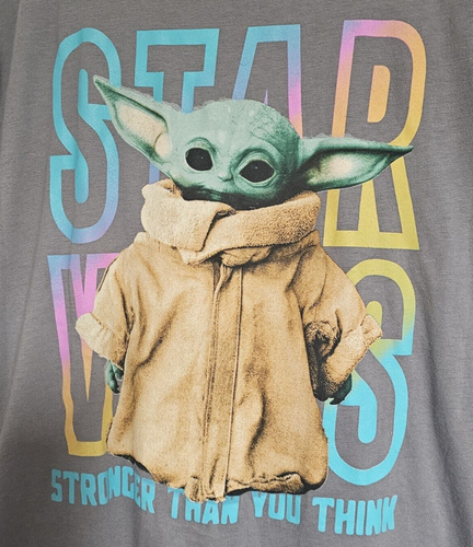 NEU GR. M STAR WARS STÄRKER ALS DU DENKST GROGAR GRAFIK T-SHIRT, DAS KIND, NEU MIT ETIKETT - Bild 3 von 7