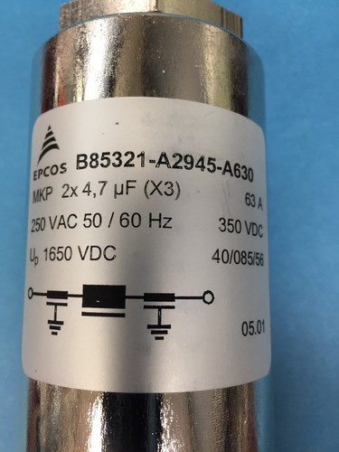Epcos B85321-A2945-A630 Filtro linea di alimentazione 50Hz/60Hz 63A 250VAC/350VDC - Foto 2 di 4