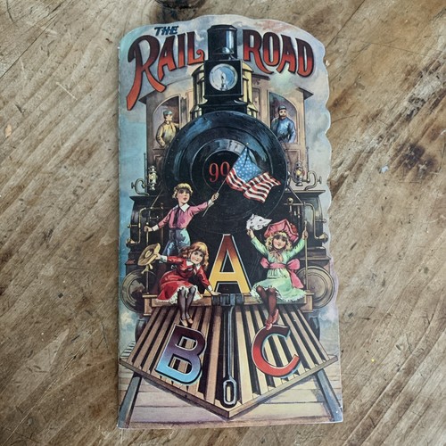 Antiguo libro The Railroad ABC Train PB 1982 ilustrado de colección - Imagen 3 de 6