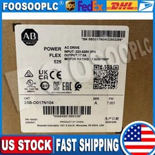 25B-D017N104 SER A Allen-Bradley PowerFlex 525 7.5kW 10Hp AC Drive US Free Tax