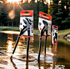 Crescent Tongue & Groove Pliers Set. 3  Sizes. 12" ,10" , 7"