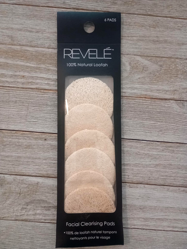 Revele 100 % natürliche Luffa Gesichtsreinigungspads (6 Pads)