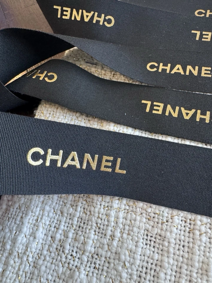 Chanel Black Ribbon 1 IN wide (3cm) - 180 in length total (3yards) - Image 4 of 4