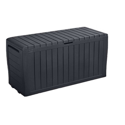 Keter Marvel Plus 71 Gallon Durable Resin Outdoor Storage Deck Box For Furniture