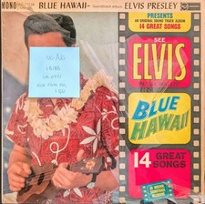 Elvis Presley Blue Hawaii Soundtrack Vinyl Record LP VG/VG SF5115 1961
