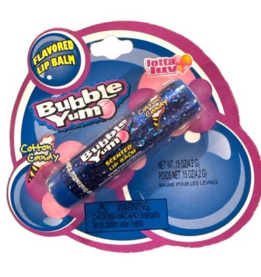 Vintage 2009 Lotta Luv Hershey's Bubble Yum Cotton Candy Scented Lip Balm RARE!