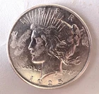 Very Nice 1925 P $1  Uncirculated Peace Dollar