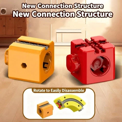 51-123Pcs Klick Rail Electric Train Set Magic Cube Track 3D Stem Learning Toy AU