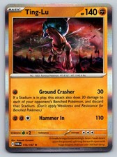 Carta Pokemon Ting-Lu 110/167 Holo Rara Maschera Crepuscolare - NM