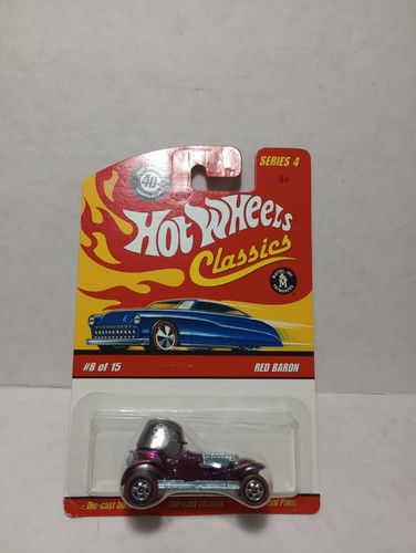 Hot Wheels Classics Serie 4 2008 8/15 40° Anniversario Viola Rosso Barone Auto