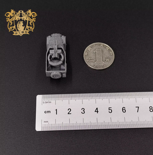 Modellino carro armato incolore BTR-40 sovietico 1/144 stampato in 3D - Foto 4 di 4