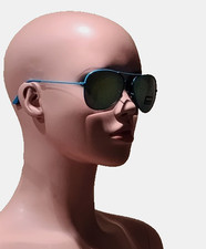 New Aviators Sunglasses w/ UV 100 Eye Protection Adult Unisex Blue Frame