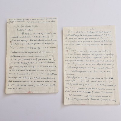 Roberto F. Giusti   Carta original a José Luis Muñoz Azpiri (1961)