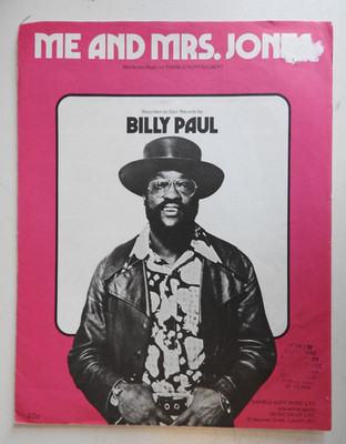 Me & Mrs Jones - Billy Paul Noten Klavier Gesang 1972 Gamble Huff Music