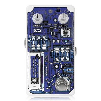 Animals Pedal Angel Bear Face Fuzz Guitar Effect Pedal Haru Akasaka Custom Art