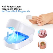 Laser Toenail Fungus LED Device Nail Care 500nm 940nm Treatment Home Travel Use
