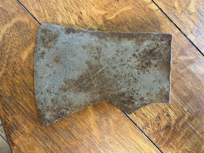 Antique Timber Hewing Splitting Axe Head - 3 Lb 10 Ounce - 5.5'' Cutting Edge
