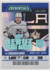 2019 Upper Deck Credentials Debut Ticket Access /699 Tier 2 Carl Grundstrom 0iw3
