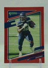 2021 Panini Donruss Chris Carson #30 Red Press Proof Seattle Seahawks