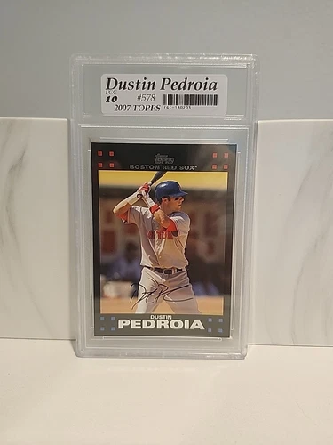 💎💎 2007 Topps - Dustin Pedroia #578 💎 1ST SEASON GRADED FGC10 MINT 💎💎 