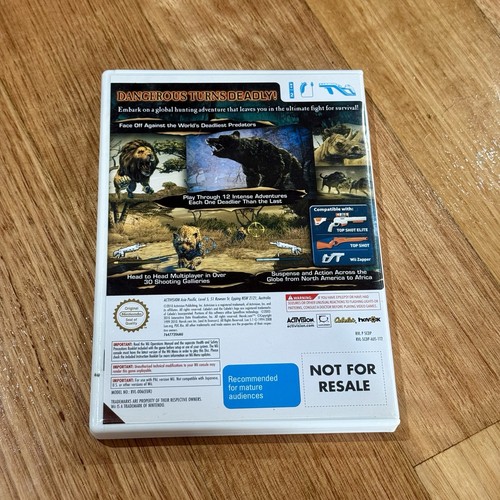 Cabela's Dangerous Hunts 2011 - Nintendo Wii Boxed Top Shot Elite + Game - Picture 8 of 12