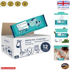 Mum & You Eco-Friendly Baby Wipes Bulk - 672 Fragrance-Free Gentle Cleansers
