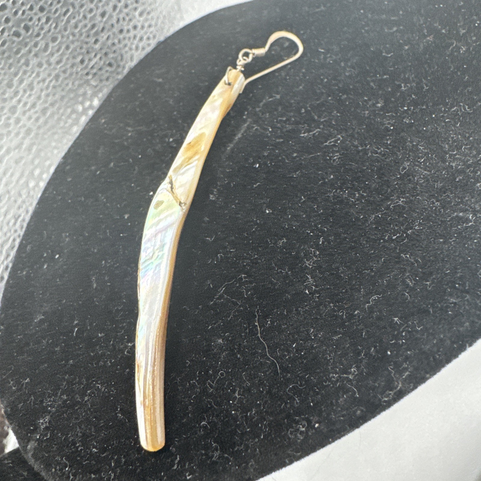 SINGLE ONE EARRING Natural Abalone Shell MOP Stic… - image 6