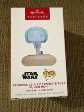 Hallmark Keepsake Ornament Princess Leia's Desperate Plea For Help Funko Pop