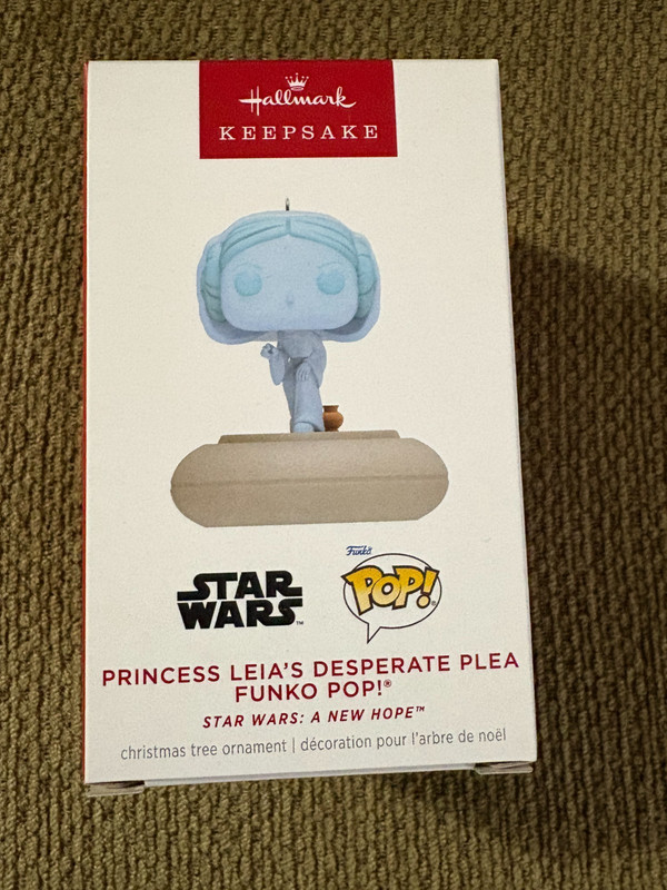 Hallmark Keepsake Ornament Princess Leia's Desperate Plea For Help Funko Pop