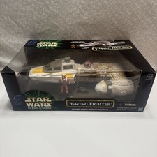 1999 Star Wars The Power of the Force Y-Wing Fighter w Rebel Alliance Pilot NEW