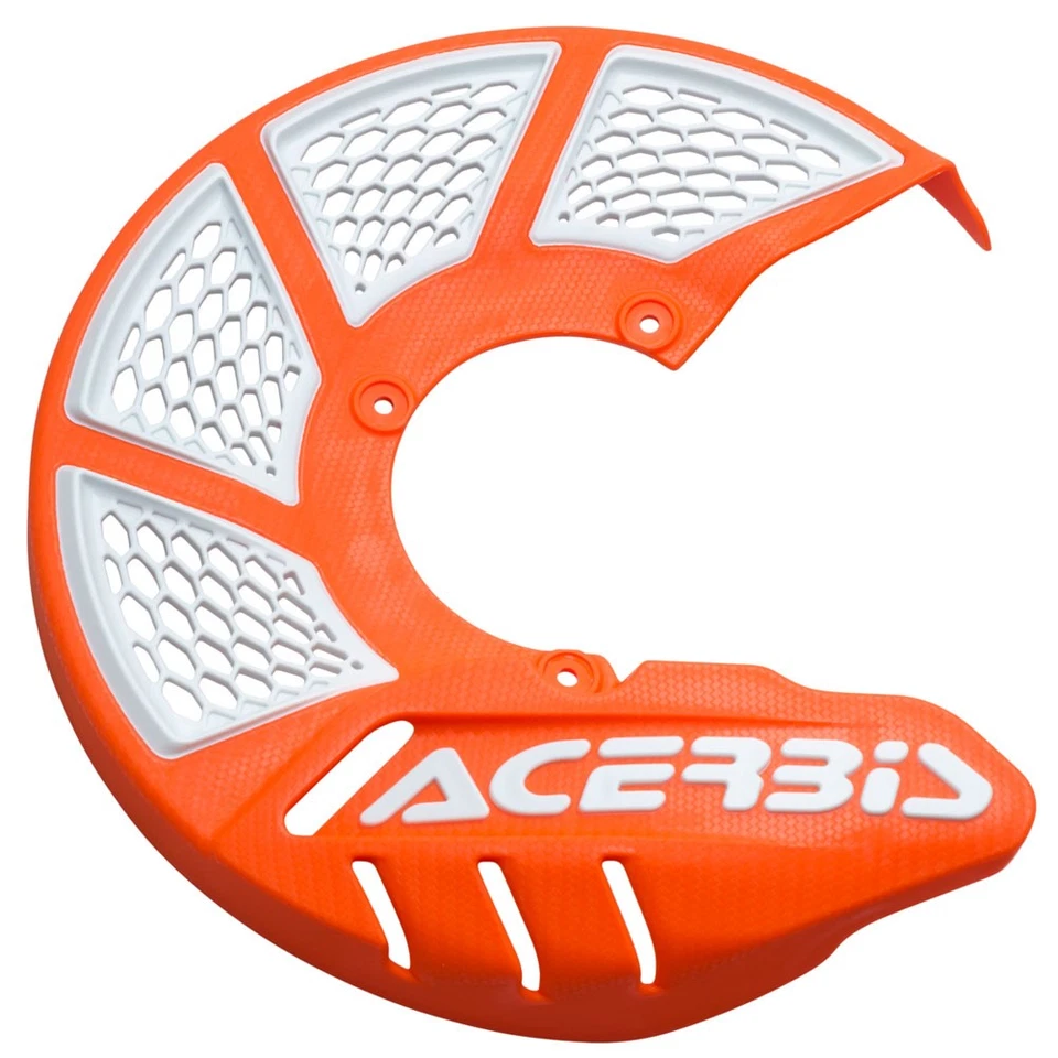 Acerbis X-Brake Vented Front Disc Cover Kit Orange/White for KTM HUSQVARNA - Image 2 of 3